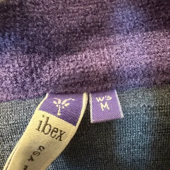 Women's Medium Ibex cardigan in deep plum - Picture 3 of 10